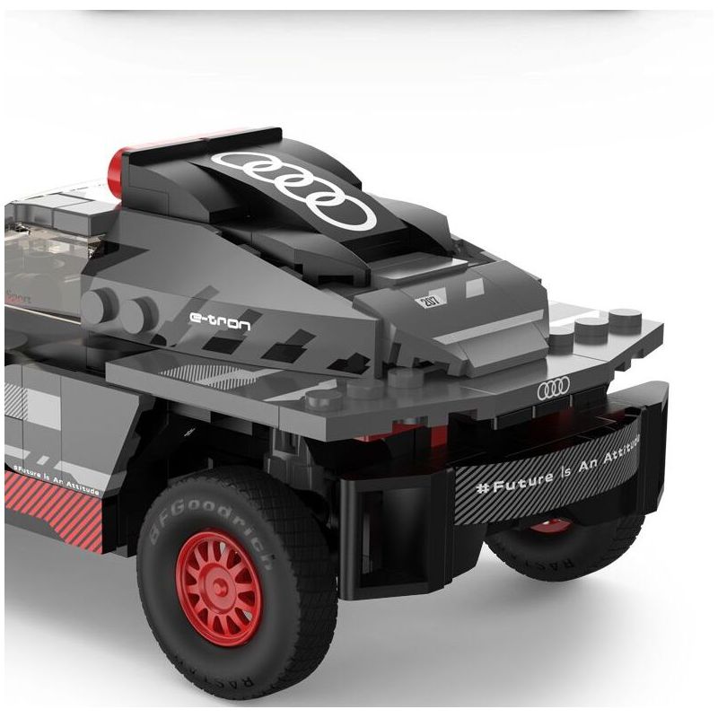 RASTAR 10120 XE AUDI RS Q E-TRON E2 DAKAR RALLY tỷ lệ 1:30 bộ đồ chơi xếp lắp ráp ghép mô hình Speed Champions Racing Cars Đua Xe Công Thức 376 khối