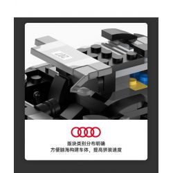 RASTAR 10120 XE AUDI RS Q E-TRON E2 DAKAR RALLY tỷ lệ 1:30 bộ đồ chơi xếp lắp ráp ghép mô hình Speed Champions Racing Cars Đua Xe Công Thức 376 khối