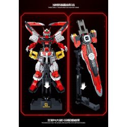 GUANJI BB802 GUOCHUANG MECHA CƠ KHÍ QUỶ ĐỎ TỐI THƯỢNG bộ đồ chơi xếp lắp ráp ghép mô hình Movie & Game ULTIMATE RED DEVIL MECHA Phim Và Trò Chơi 2268 khối