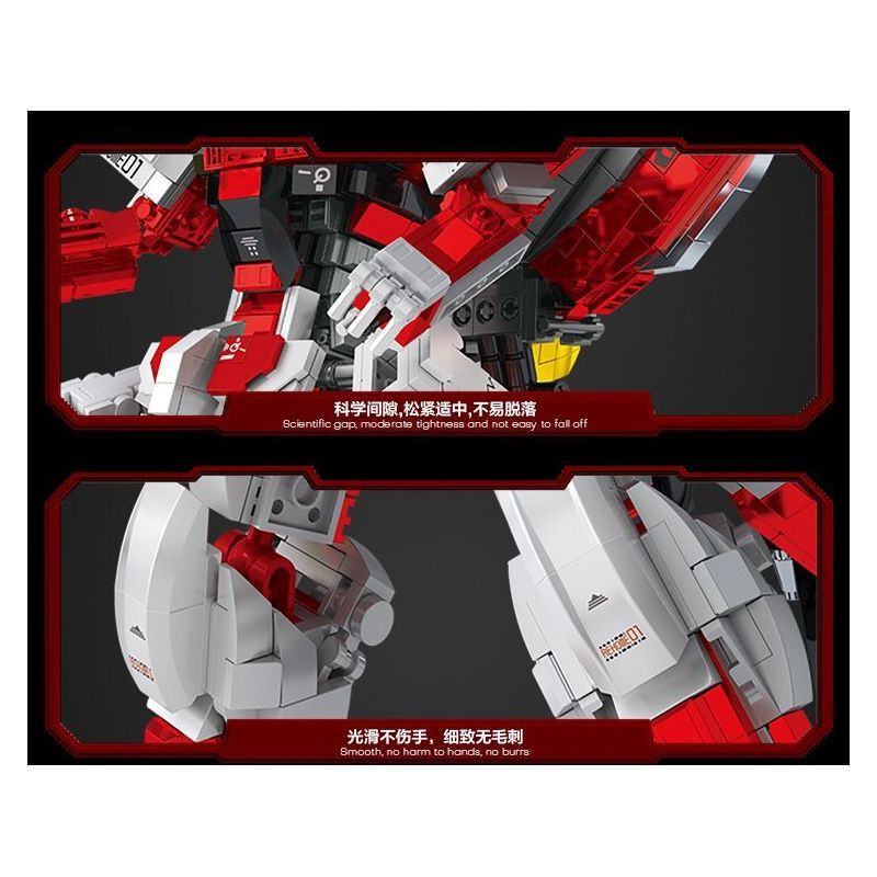 GUANJI BB802 GUOCHUANG MECHA CƠ KHÍ QUỶ ĐỎ TỐI THƯỢNG bộ đồ chơi xếp lắp ráp ghép mô hình Movie & Game ULTIMATE RED DEVIL MECHA Phim Và Trò Chơi 2268 khối