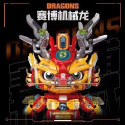 FEMIBOX S34003 34003 RỒNG CƠ KHÍ ĐIỆN TỬ bộ đồ chơi xếp lắp ráp ghép mô hình Creator DRAGONS Sáng Tạo