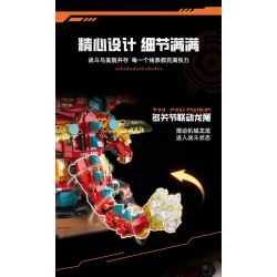 FEMIBOX S34003 34003 RỒNG CƠ KHÍ ĐIỆN TỬ bộ đồ chơi xếp lắp ráp ghép mô hình Creator DRAGONS Sáng Tạo