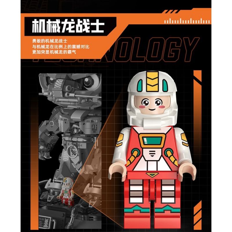 FEMIBOX S34003 34003 RỒNG CƠ KHÍ ĐIỆN TỬ bộ đồ chơi xếp lắp ráp ghép mô hình Creator DRAGONS Sáng Tạo