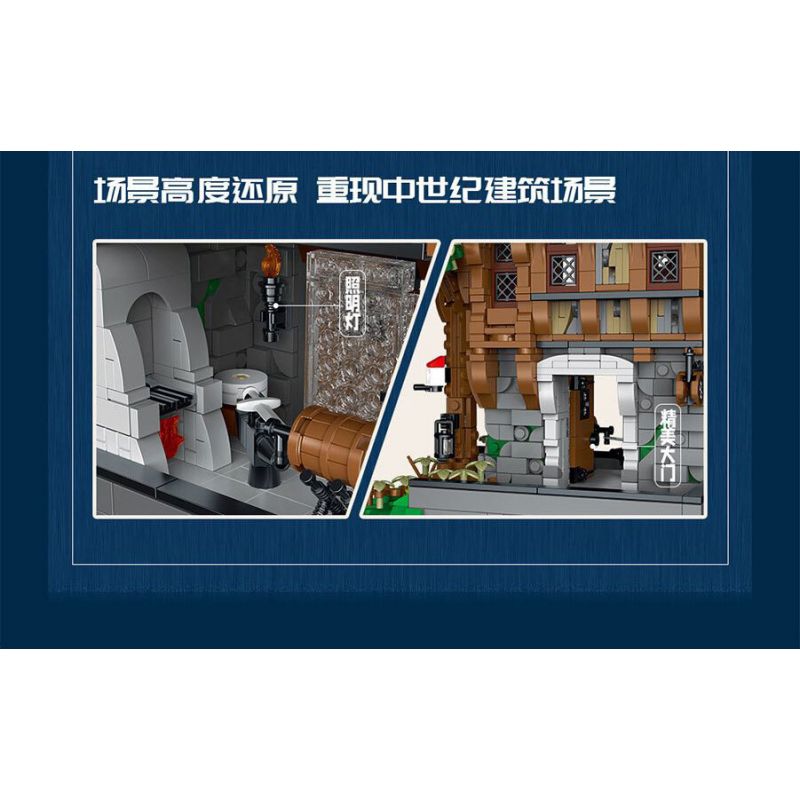 JMBRICKLAYER 30122 MorkModel 033031 Mork Model 033031 THỢ RÈN bộ đồ chơi xếp lắp ráp ghép mô hình Medieval Castle MEDIEVAL BLACKSMITH Chiến Tranh Trung Cổ 1991 khối