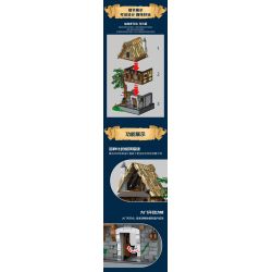 JMBRICKLAYER 30122 MorkModel 033031 Mork Model 033031 THỢ RÈN bộ đồ chơi xếp lắp ráp ghép mô hình Medieval Castle MEDIEVAL BLACKSMITH Chiến Tranh Trung Cổ 1991 khối