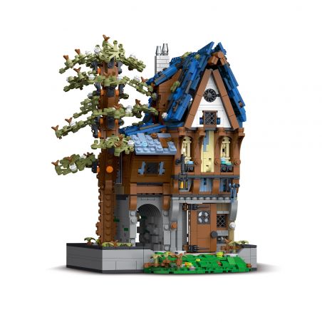 JMBRICKLAYER 30123 MorkModel 033032 Mork Model 033032 CỬA HÀNG MA THUẬT bộ đồ chơi xếp lắp ráp ghép mô hình Medieval Castle MEDIEVAL MAGICIAN Chiến Tranh Trung Cổ 2095 khối