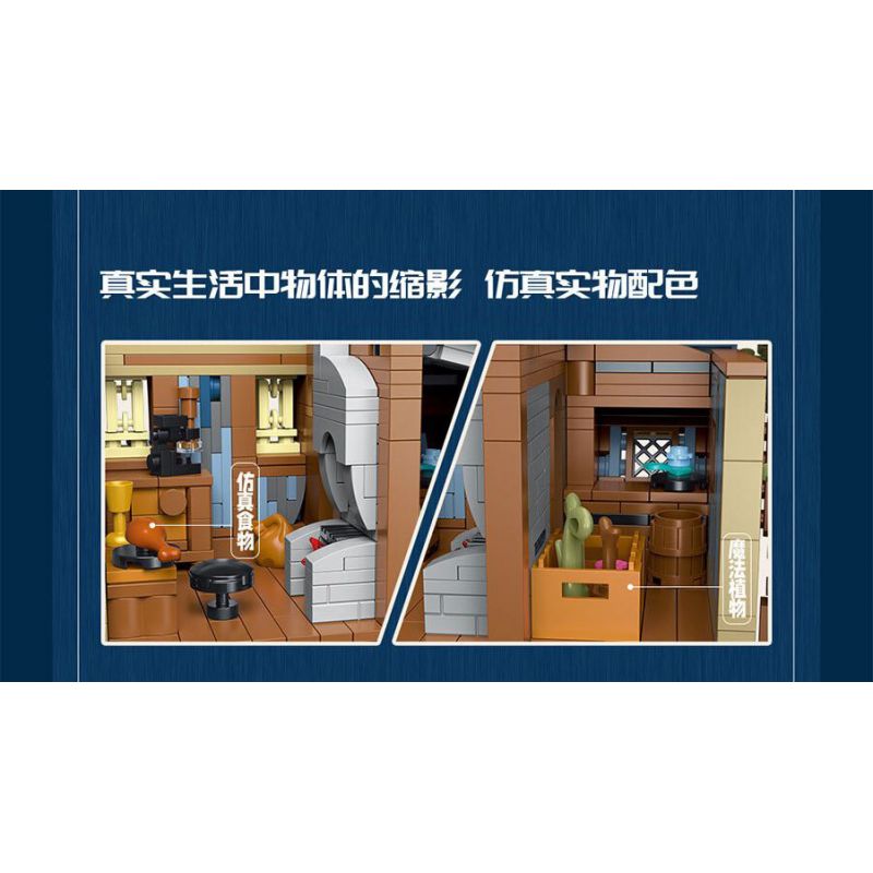 JMBRICKLAYER 30123 MorkModel 033032 Mork Model 033032 CỬA HÀNG MA THUẬT bộ đồ chơi xếp lắp ráp ghép mô hình Medieval Castle MEDIEVAL MAGICIAN Chiến Tranh Trung Cổ 2095 khối