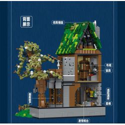 JMBRICKLAYER 30124 MorkModel 033033 Mork Model 033033 QUÁN RƯỢU bộ đồ chơi xếp lắp ráp ghép mô hình Medieval Castle MEDIEVAL TAVERN Chiến Tranh Trung Cổ 1872 khối