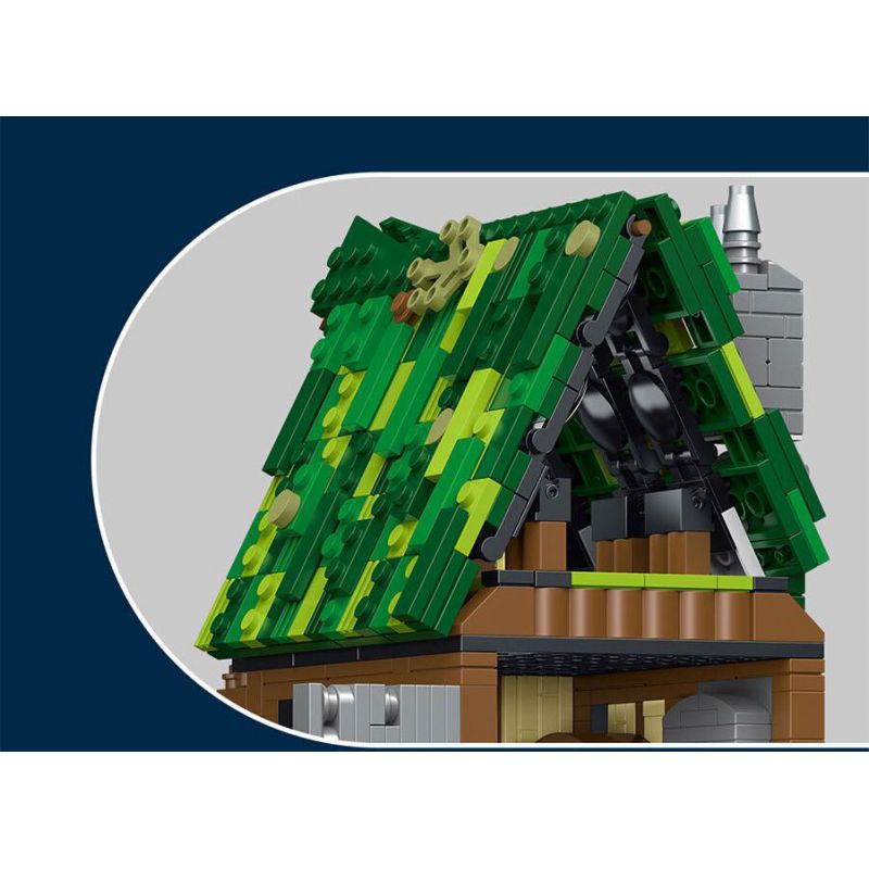 JMBRICKLAYER 30124 MorkModel 033033 Mork Model 033033 QUÁN RƯỢU bộ đồ chơi xếp lắp ráp ghép mô hình Medieval Castle MEDIEVAL TAVERN Chiến Tranh Trung Cổ 1872 khối