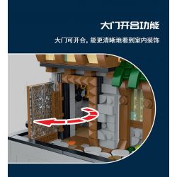 JMBRICKLAYER 30124 MorkModel 033033 Mork Model 033033 QUÁN RƯỢU bộ đồ chơi xếp lắp ráp ghép mô hình Medieval Castle MEDIEVAL TAVERN Chiến Tranh Trung Cổ 1872 khối