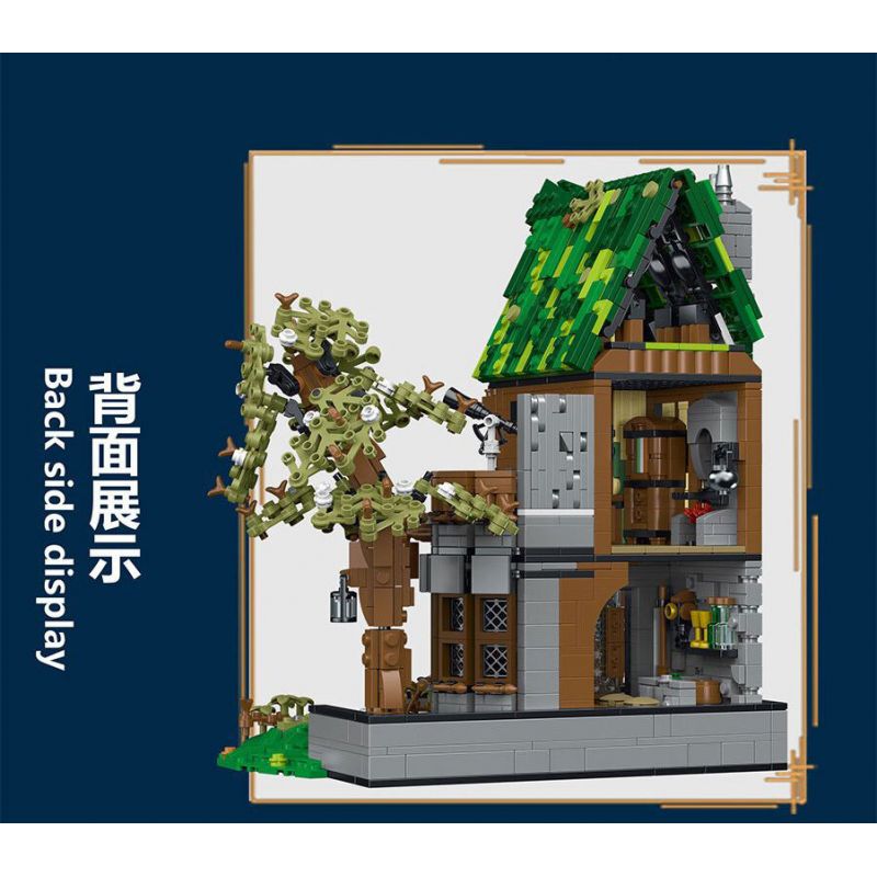 JMBRICKLAYER 30124 MorkModel 033033 Mork Model 033033 QUÁN RƯỢU bộ đồ chơi xếp lắp ráp ghép mô hình Medieval Castle MEDIEVAL TAVERN Chiến Tranh Trung Cổ 1872 khối