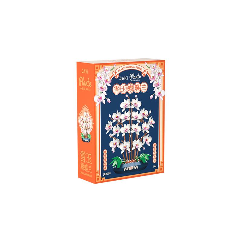 JAKI JK2908 2908 PHALAENOPSIS NGỌC TUYẾT bộ đồ chơi xếp lắp ráp ghép mô hình Creator Sáng Tạo