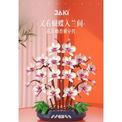 JAKI JK2908 2908 PHALAENOPSIS NGỌC TUYẾT bộ đồ chơi xếp lắp ráp ghép mô hình Creator Sáng Tạo