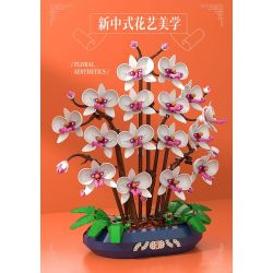 JAKI JK2908 2908 PHALAENOPSIS NGỌC TUYẾT bộ đồ chơi xếp lắp ráp ghép mô hình Creator Sáng Tạo
