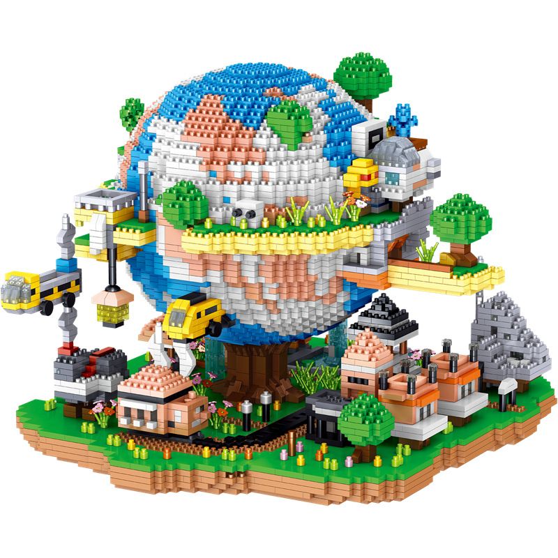 ZHEGAO LZ8302 8302 non Lego NGÔI LÀNG TOÀN CẦU bộ đồ chơi xếp lắp ráp ghép mô hình GLOBAL VILLAGE 5452 khối