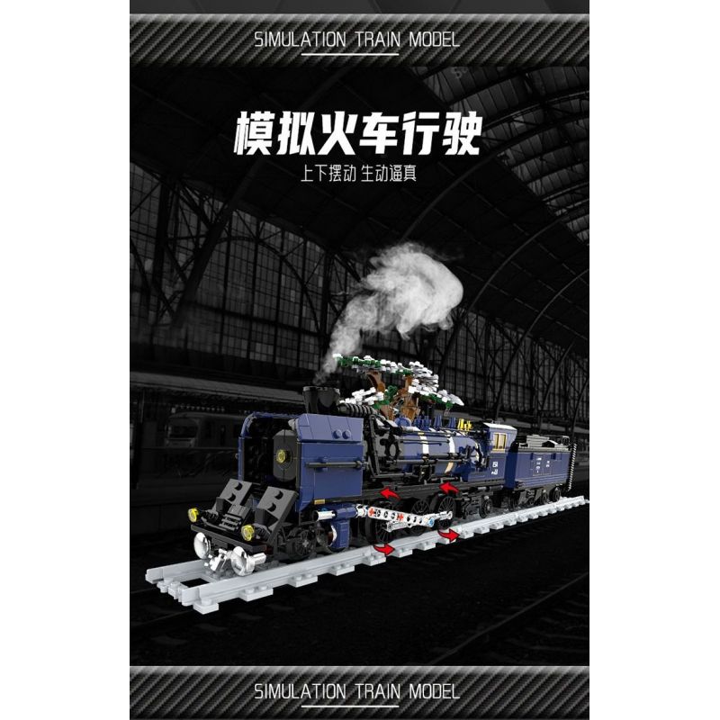 DK 80018 TÀU PHƯƠNG ĐÔNG bộ đồ chơi xếp lắp ráp ghép mô hình City ORIENTAL TRAIN Thành Phố 1052 khối