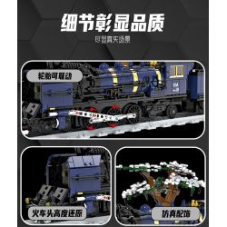 DK 80018 TÀU PHƯƠNG ĐÔNG bộ đồ chơi xếp lắp ráp ghép mô hình City ORIENTAL TRAIN Thành Phố 1052 khối