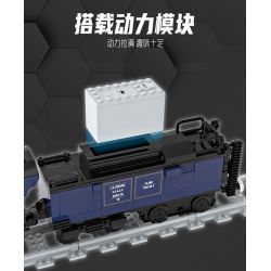 DK 80018 TÀU PHƯƠNG ĐÔNG bộ đồ chơi xếp lắp ráp ghép mô hình City ORIENTAL TRAIN Thành Phố 1052 khối