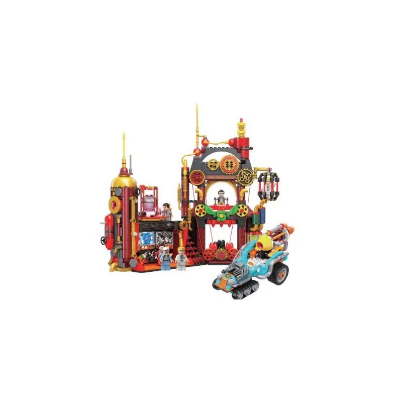 JIALE SPECIAL 55005 non Lego RA KHƠI CHO KỶ NGUYÊN NƯỚC CĂN CỨ VÀNG ĐEN bộ đồ chơi xếp lắp ráp ghép mô hình BLACK GOLD BASE 1237 khối