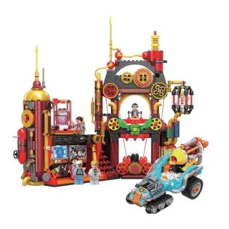 JIALE SPECIAL 55005 RA KHƠI CHO KỶ NGUYÊN NƯỚC CĂN CỨ VÀNG ĐEN bộ đồ chơi xếp lắp ráp ghép mô hình BLACK GOLD BASE 1237 khối