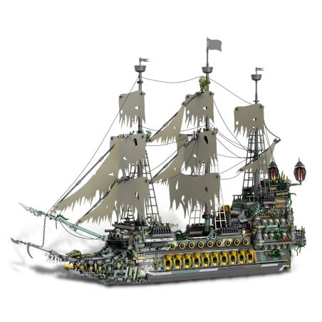 JMBRICKLAYER 40113 REOBRIX 66037 TÀU CƯỚP BIỂN NGƯỜI HÀ LAN BAY bộ đồ chơi xếp lắp ráp ghép mô hình Pirates Of The Caribbean THE FLYING DUTCHMAN Cướp Biển Vùng Caribe 5865 khối