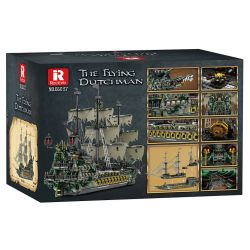 JMBRICKLAYER 40113 REOBRIX 66037 TÀU CƯỚP BIỂN NGƯỜI HÀ LAN BAY bộ đồ chơi xếp lắp ráp ghép mô hình Pirates Of The Caribbean THE FLYING DUTCHMAN Cướp Biển Vùng Caribe 5865 khối