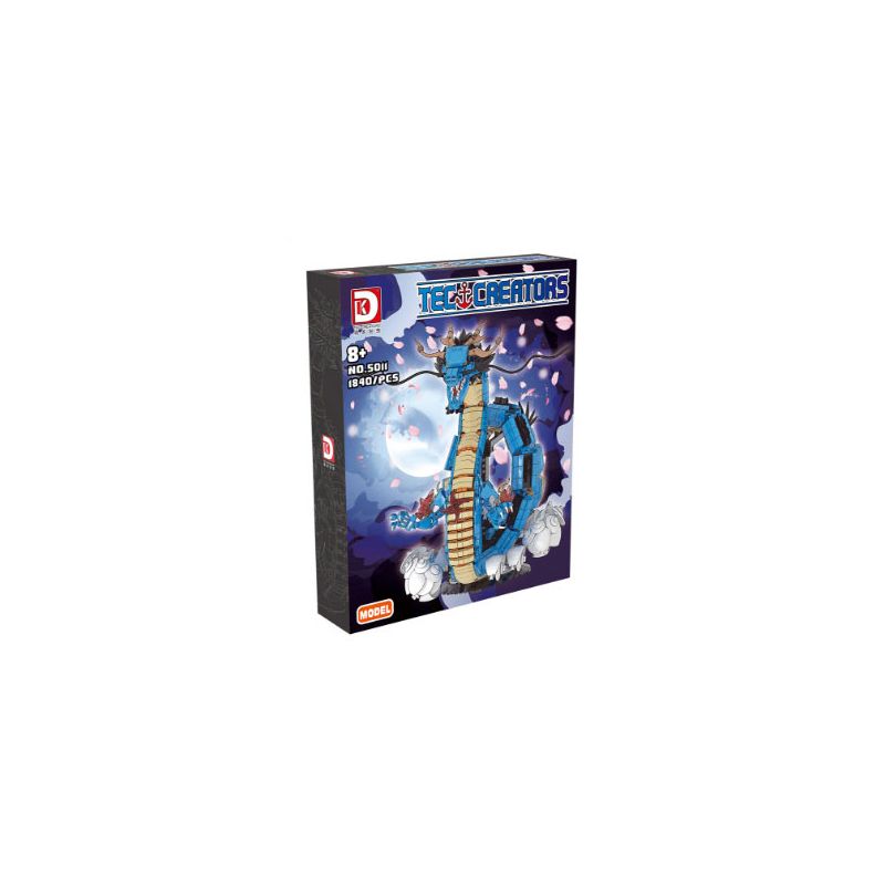 DK 5011 ONE PIECE DẠNG RỒNG XANH KAIDO bộ đồ chơi xếp lắp ráp ghép mô hình Movie & Game Phim Và Trò Chơi 1840 khối