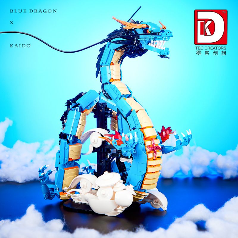 DK 5011 ONE PIECE DẠNG RỒNG XANH KAIDO bộ đồ chơi xếp lắp ráp ghép mô hình Movie & Game Phim Và Trò Chơi 1840 khối