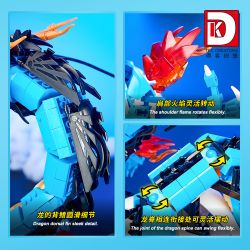 DK 5011 ONE PIECE DẠNG RỒNG XANH KAIDO bộ đồ chơi xếp lắp ráp ghép mô hình Movie & Game Phim Và Trò Chơi 1840 khối