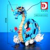 DK 5011 ONE PIECE DẠNG RỒNG XANH KAIDO bộ đồ chơi xếp lắp ráp ghép mô hình Movie & Game Phim Và Trò Chơi 1840 khối