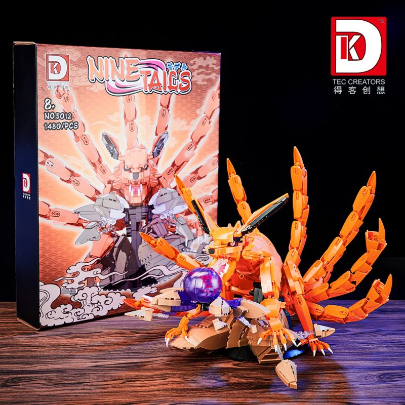 DK 5012 NARUTO KYUBI bộ đồ chơi xếp lắp ráp ghép mô hình Movie & Game Phim Và Trò Chơi 1480 khối
