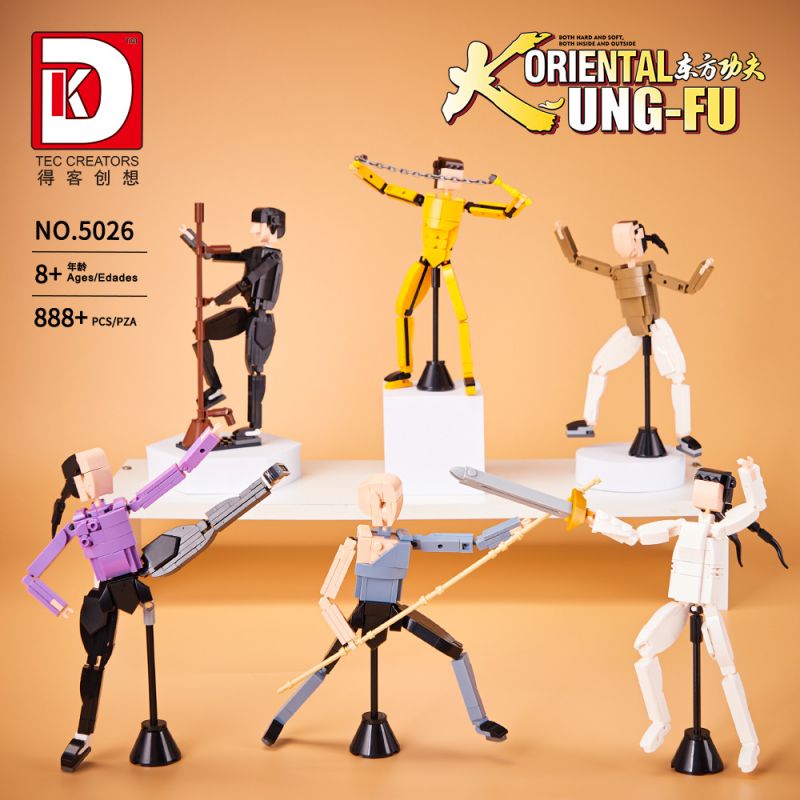DK 5026 ĐÔNG KUNG FU BẮC CHÂN NGỌC KIẾM NGA MI NGÀY XỬA XƯA Ở PHẬT SƠN LÝ TIỂU LONG THIẾU LÂM TỰ DIỆP VẤN bộ đồ chơi xếp lắp ráp ghép mô hình ORIENTAL KUNGFU 888 khối