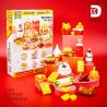 DK 5025 ĐỒ ĂN CỦA M bộ đồ chơi xếp lắp ráp ghép mô hình WESTERN FAST FOOD 827 khối