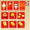 DK 5025 ĐỒ ĂN CỦA M bộ đồ chơi xếp lắp ráp ghép mô hình WESTERN FAST FOOD 827 khối