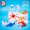 DK 5020 SINH VẬT DƯỚI NƯỚC bộ đồ chơi xếp lắp ráp ghép mô hình MARINE ANIMALS 658 khối