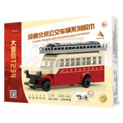 BEIJING FLAVOR ERA 004-23A XE BUÝT BẮC KINH CỔ ĐIỂN DAQI T234 tỷ lệ 1:40 bộ đồ chơi xếp lắp ráp ghép mô hình Creator Sáng Tạo 274 khối