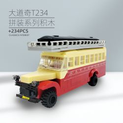 BEIJING FLAVOR ERA 004-23A XE BUÝT BẮC KINH CỔ ĐIỂN DAQI T234 tỷ lệ 1:40 bộ đồ chơi xếp lắp ráp ghép mô hình Creator Sáng Tạo 274 khối