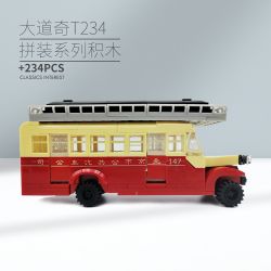 BEIJING FLAVOR ERA 004-23A XE BUÝT BẮC KINH CỔ ĐIỂN DAQI T234 tỷ lệ 1:40 bộ đồ chơi xếp lắp ráp ghép mô hình Creator Sáng Tạo 274 khối