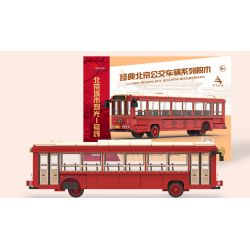BEIJING FLAVOR ERA 003-23A CÁC PHƯƠNG TIỆN GIAO THÔNG CÔNG CỘNG CỔ ĐIỂN CỦA BẮC KINH TUYẾN THAM QUAN SỐ 1 XE BUÝT DANGDANG THÀNH PHỐ tỷ lệ 1:40 bộ đồ chơi xếp lắp ráp ghép mô hình Creator Sáng Tạo 348 khối