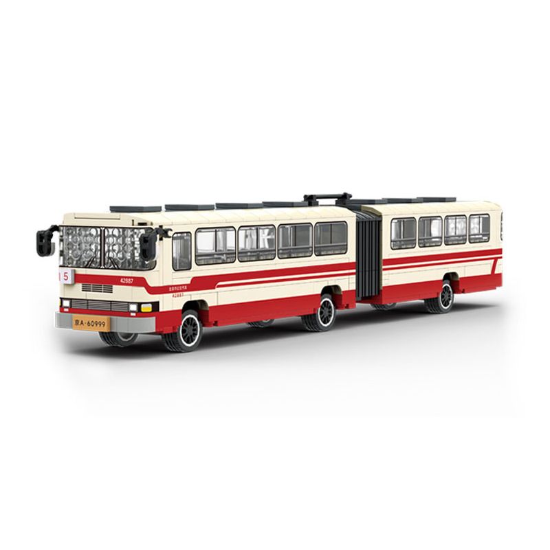 BEIJING FLAVOR ERA 002-23A non Lego XE BUÝT BẮC KINH CỔ ĐIỂN JINGHUA BK670 tỷ lệ 1:40 bộ đồ chơi xếp lắp ráp ghép mô hình Creator Sáng Tạo 552 khối