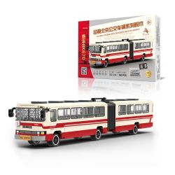 BEIJING FLAVOR ERA 002-23A XE BUÝT BẮC KINH CỔ ĐIỂN JINGHUA BK670 tỷ lệ 1:40 bộ đồ chơi xếp lắp ráp ghép mô hình Creator Sáng Tạo 552 khối