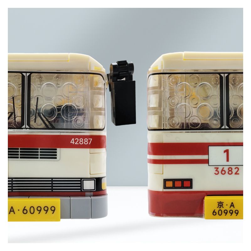 BEIJING FLAVOR ERA 002-23A XE BUÝT BẮC KINH CỔ ĐIỂN JINGHUA BK670 tỷ lệ 1:40 bộ đồ chơi xếp lắp ráp ghép mô hình Creator Sáng Tạo 552 khối