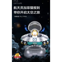 SLUBAN M38-B1223 B1223 1223 M38B1223 38-B1223 CHUYẾN THAM QUAN KHÔNG GIAN GARFIELD bộ đồ chơi xếp lắp ráp ghép mô hình Movie & Game Phim Và Trò Chơi 193 khối