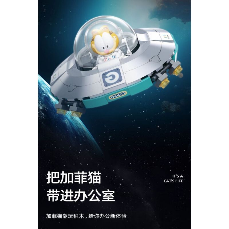 SLUBAN M38-B1223 B1223 1223 M38B1223 38-B1223 CHUYẾN THAM QUAN KHÔNG GIAN GARFIELD bộ đồ chơi xếp lắp ráp ghép mô hình Movie & Game Phim Và Trò Chơi 193 khối