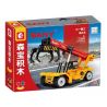 SEMBO 712049 CÔNG NGHIỆP NẶNG SANY CẦN CẨU GỖ bộ đồ chơi xếp lắp ráp ghép mô hình City ROUND LOG CRANE Thành Phố 174 khối