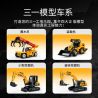 SEMBO 712049 CÔNG NGHIỆP NẶNG SANY CẦN CẨU GỖ bộ đồ chơi xếp lắp ráp ghép mô hình City ROUND LOG CRANE Thành Phố 174 khối