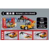 SEMBO 712049 CÔNG NGHIỆP NẶNG SANY CẦN CẨU GỖ bộ đồ chơi xếp lắp ráp ghép mô hình City ROUND LOG CRANE Thành Phố 174 khối