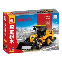 SEMBO 712050 CÔNG NGHIỆP NẶNG SANY MÁY XÚC LẬT bộ đồ chơi xếp lắp ráp ghép mô hình City WHEEL LOADER Thành Phố 178 khối