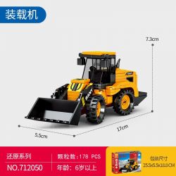 SEMBO 712050 CÔNG NGHIỆP NẶNG SANY MÁY XÚC LẬT bộ đồ chơi xếp lắp ráp ghép mô hình City WHEEL LOADER Thành Phố 178 khối
