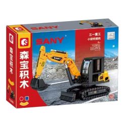 SEMBO 712051 CÔNG NGHIỆP NẶNG SANY MÁY XÚC NHỎ bộ đồ chơi xếp lắp ráp ghép mô hình City MINI EXCAVATOR Thành Phố 233 khối